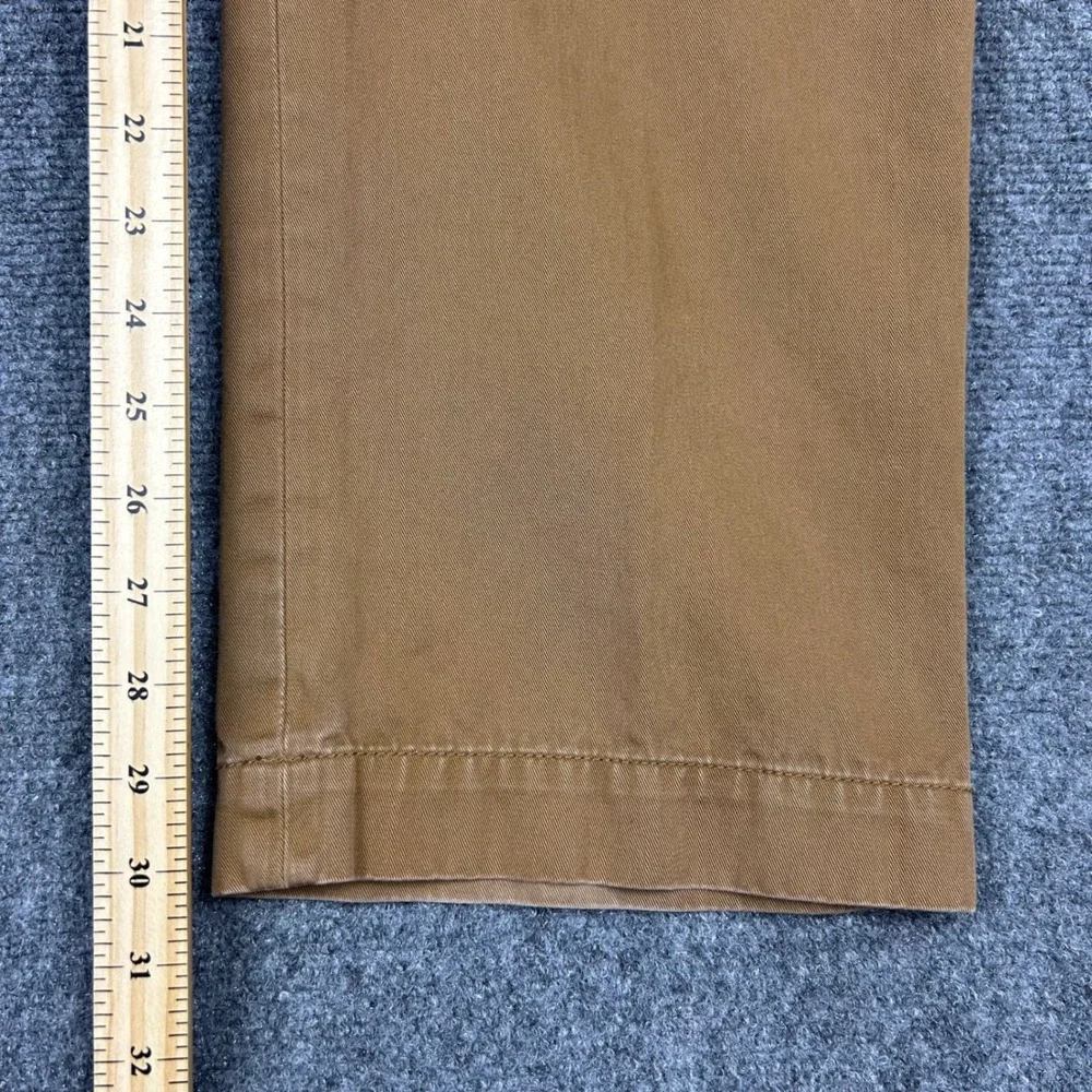 Polo Ralph Lauren Chino Pants Mens 38x30 Tan Classic Cotton Twill Straight Flat